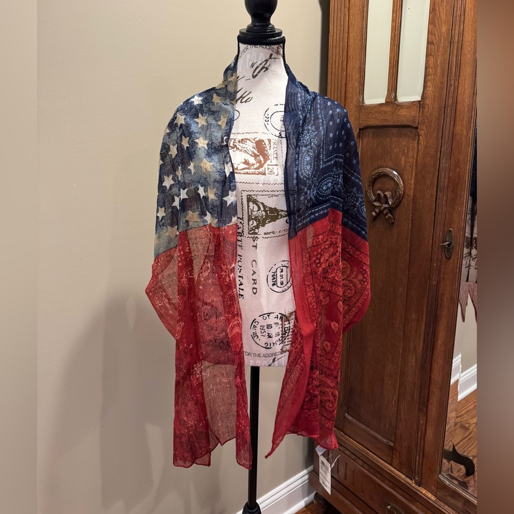 Lucky Brand Americana Scarf NWT